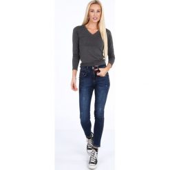 Niebieskie spodnie jeansowe RR7084. Niebieskie spodnie damskie Fasardi, s, z jeansu. Za 169,00 zł.