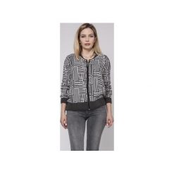 Rozpinany sweter, SWE151 grafit/ecru MKM. Białe kardigany damskie Mkm swetry, l, z dzianiny. Za 148,00 zł.