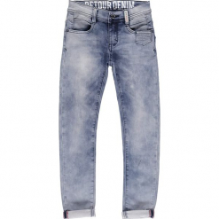 Dżinsy - Slim fit - w kolorze niebieskim. Niebieskie spodnie chłopięce Retour Denim de Luxe. W wyprzedaży za 115,95 zł.
