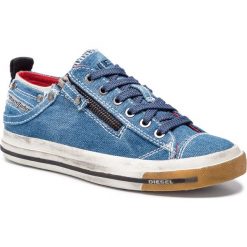 Tenisówki DIESEL - Exo-Zip Low W Y01829 P2181 T6144 Allure. Niebieskie półbuty damskie Diesel, bez wzorów, z gumy, bez zapięcia. Za 669,00 zł.