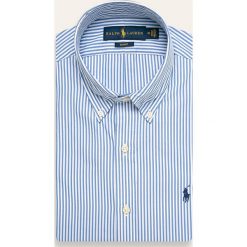 Polo Ralph Lauren - Koszula. Niebieskie koszule męskie Polo Ralph Lauren, s, bez wzorów, z bawełny, casualowe, polo, z długim rękawem. W wyprzedaży za 349,90 zł.