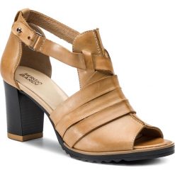 Sandały SERGIO BARDI - Casalduni SS127331519RB 104. Pomarańczowe klapki damskie Sergio Bardi, z aplikacjami, ze skóry, bez obcasa, na obcasie. W wyprzedaży za 219,00 zł.