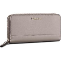 Portfele damskie: Duży Portfel Damski CALVIN KLEIN BLACK LABEL – M4rissa Large Ziparound K60K602151 094
