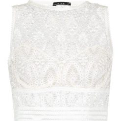 Biustonosze bardotka: else BAROQUE CROPPED TANK BRA TOP Biustonosz z fiszbiną antique white