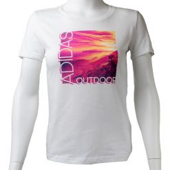 Adidas Koszulka damska ADI Landscape Tee biała r. XS. Białe bluzki damskie marki Adidas, xs. Za 69,98 zł.