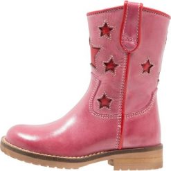 Buty zimowe damskie: Hip Botki kowbojki i motocyklowe fucsia