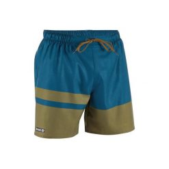 Spodenki surfing krótkie BBS 100 Stripes. Szare koszulki męskie OLAIAN, s, z poliesteru, sportowe, krótkie. Za 29,99 zł.