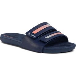 Klapki RIDER - Prana II Fem 82503 Blue/Orange 22455. Niebieskie klapki damskie Rider, bez wzorów, z tworzywa sztucznego, bez obcasa. W wyprzedaży za 99,00 zł.