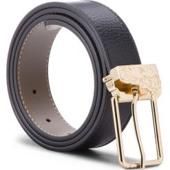 Pasek Damski VERSACE COLLECTION - LCD0297 LALHL L410 85 Nero. Czarne paski damskie marki Versace Collection, w paski, ze skóry. W wyprzedaży za 479,00 zł.