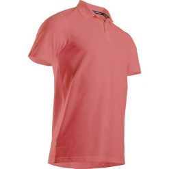 Koszulka polo do golfa męska. Czarne koszulki męskie INESIS, xl, bez wzorów, z bawełny, z krótkim rękawem. Za 29,99 zł.