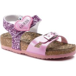 Sandały GUESS - Nitestar FI6NIT ELE03 PNK. Różowe sandały dziewczęce Guess, ze skóry ekologicznej, bez zapięcia. Za 259,00 zł.