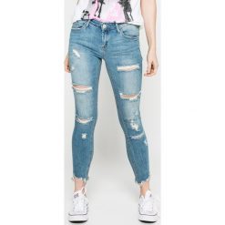 Tally Weijl - Jeansy. Niebieskie jeansy damskie TALLY WEIJL, z elastanu, z obniżonym stanem. W wyprzedaży za 89,90 zł.