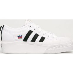 Adidas Originals - Tenisówki Nizza Platform W. Białe trampki i tenisówki damskie adidas Originals, bez wzorów, z gumy, na sznurówki. Za 269,90 zł.