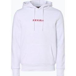 Review - Męska bluza nierozpinana, biały. Białe bluzy męskie Review, m, z nadrukiem, z kapturem, bez rękawów, z kapturem. Za 149,95 zł.