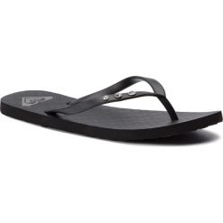 Japonki ROXY - ARJL100680 Bl0. Czarne klapki damskie Roxy, bez wzorów, z tworzywa sztucznego, bez obcasa. W wyprzedaży za 59,00 zł.