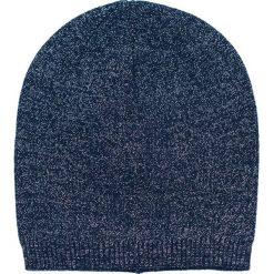Czapka damska beanie Srebrna nić granatowa. Szare czapki zimowe damskie Art of Polo. Za 42,47 zł.