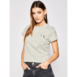 Koszulka piżamowa Calvin Klein Underwear 000QS6356E. Białe piżamy damskie Calvin Klein Underwear, xs, bez wzorów, z elastanu, bez rękawów. Za 139,00 zł.