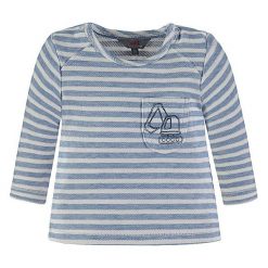 T-shirty chłopięce z długim rękawem: Koszulka w kolorze niebiesko-białym