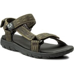 Sandały JACK WOLFSKIN - Seven Seas 2 Sandal M 4026651 Burnt Olive. Zielone sandały męskie Jack Wolfskin, z materiału, bez zapięcia. W wyprzedaży za 179,00 zł.