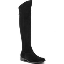 Muszkieterki LASOCKI - ESTRADA-03 Black. Czarne buty zimowe damskie marki Lasocki, ze skóry, przed kolano, na wysokim obcasie. Za 349,99 zł.