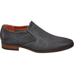 Półbuty męskie Venice czarne. Czarne buty wizytowe męskie Venice, z materiału, bez zapięcia. Za 119,90 zł.