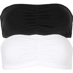 Biustonosz bandeau (mis. A do C), bawełna organiczna bonprix czarny + biały. Czarne biustonosze bonprix, bez wzorów, z bawełny. Za 49,98 zł.
