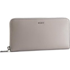 Duży Portfel Damski DKNY - R8313658 Fog FOG. Szare portfele damskie DKNY, bez wzorów, ze skóry. W wyprzedaży za 349,00 zł.