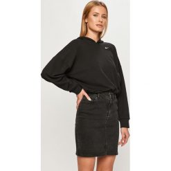 Nike - Bluza. Czarne bluzy damskie Nike, s, bez wzorów, z bawełny, bez rękawów, z kapturem. Za 249,90 zł.