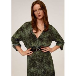 Mango - Koszula Cascabel. Zielone bluzki damskie Mango, xl, bez wzorów, z wiskozy, klasyczne, z klasycznym kołnierzykiem, z długim rękawem. Za 119,90 zł.