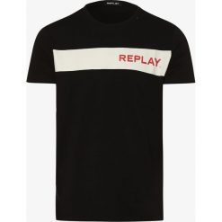 Replay - T-shirt męski, czarny. Czarne t-shirty męskie Replay, m, z napisami, bez kołnierzyka. Za 149,95 zł.