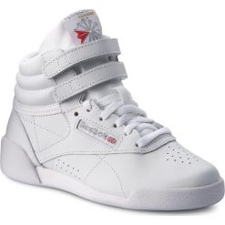 Buty Reebok - F/S Hi CN2553 White/Silver/Intl. Białe kozaki dziewczęce marki Reebok, ze skóry. W wyprzedaży za 179,00 zł.