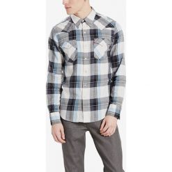 Levi's® Barstow Western Koszula Niebieski Szary. Szare koszule męskie s, w kratkę, z bawełny, bez kołnierzyka, z długim rękawem. Za 326,95 zł.