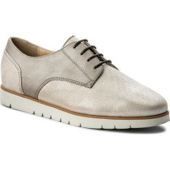 Oxfordy GEOX - D Kookean G D724PG 0SKMR C1007 Silver. Szare półbuty damskie Geox, bez obcasa, na płaskiej podeszwie, bez zapięcia. W wyprzedaży za 219,00 zł.
