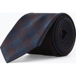 Andrew James New York - Męski krawat z jedwabiu, niebieski. Niebieskie krawaty męskie marki Andrew James New York, z satyny. Za 129,95 zł.