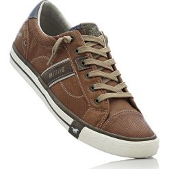 Sneakersy Mustang bonprix koniakowy. Pomarańczowe sneakersy męskie bonprix, na sznurówki. Za 189,99 zł.