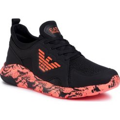 Sneakersy EA7 EMPORIO ARMANI - X8X058 XK138 M538 Black/Orange Fluo. Czarne sneakersy męskie EA7 Emporio Armani, na co dzień, bez wzorów, z tworzywa sztucznego, klasyczne, bez zapięcia. Za 689,00 zł.