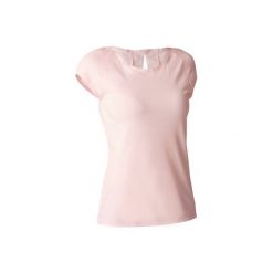 Koszulka do gimnastyki, stretchingu i pilatesu 900 damska. Czerwone t-shirty damskie DOMYOS, l. W wyprzedaży za 59,99 zł.