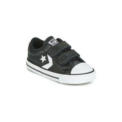 Buty Dziecko Converse STAR PLAYER EV 2V LEATHER OX. Czarne trampki dziewczęce Converse, bez wzorów, retro, bez zapięcia. Za 199,00 zł.