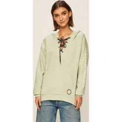 Femi Stories - Bluza Felicia. Różowe bluzy damskie Femi Stories, s, z nadrukiem, z bawełny, bez rękawów, z kapturem. Za 229,90 zł.