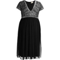 Lace & Beads Curvy Sukienka koktajlowa black/gold. Czarne sukienki koktajlowe Lace & Beads Curvy, z materiału. W wyprzedaży za 367,20 zł.