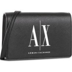 Torebka ARMANI EXCHANGE - 942142 0P198 00121 Black/White. Czarne listonoszki damskie Armani Exchange, bez wzorów, ze skóry ekologicznej, bez dodatków. Za 449,00 zł.