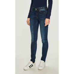 G-Star Raw - Jeansy Midge Zip. Niebieskie jeansy damskie G-Star RAW, bez wzorów, z elastanu. W wyprzedaży za 479,90 zł.