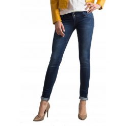 Spodnie damskie jeansy rurki ciemnoniebieskie 31 l. Niebieskie jeansy damskie Merg Selection, m, bez wzorów, z bawełny. Za 69,00 zł.