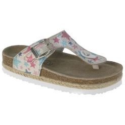 Beppi Sandały Dziewczęce Chinelo Pala 32, Srebrny. Szare sandały dziewczęce BEPPI, bez zapięcia. Za 75,00 zł.