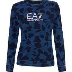 Bluza EMPORIO ARMANI EA7 Niebieski|Print. Niebieskie bluzy sportowe damskie marki EA7 Emporio Armani. Za 196,00 zł.