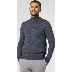 Nils Sundström - Sweter męski, niebieski. Niebieskie swetry męskie Nils Sundström, s, bez wzorów, z bawełny, bez kołnierzyka, bez kaptura. Za 99,95 zł.