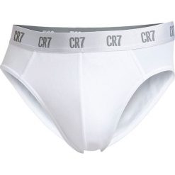 CR7 Cristiano Ronaldo - Slipy (3-pack). Białe slipy męskie CR7 Cristiano Ronaldo, s, bez wzorów, z elastanu. W wyprzedaży za 69,90 zł.