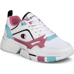 Sneakersy CHAMPION - Lander Mesh S10944-420-WW006 Wht/Ppl/Mint. Białe półbuty damskie Champion, ze skóry ekologicznej. Za 429,00 zł.