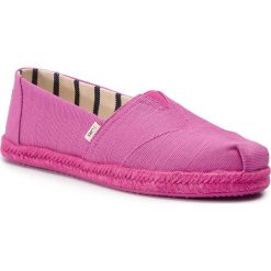 Espadryle TOMS - Classic 10013513 Rose Violet Heritage On Rope. Różowe espadryle damskie Toms, bez wzorów, z tworzywa sztucznego, bez obcasa, na płaskiej podeszwie. Za 239,00 zł.
