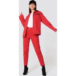 Cheap Monday Jeansy Donna OD Red - Red. Czerwone spodnie damskie z wysokim stanem marki Cheap Monday, z jeansu, z podwyższonym stanem. Za 242,95 zł.
